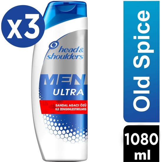 Head & Shoulders Men Ultra Shampoo – 2x 300 Ml, Anti-Schuppen Mit Meeresmineralien