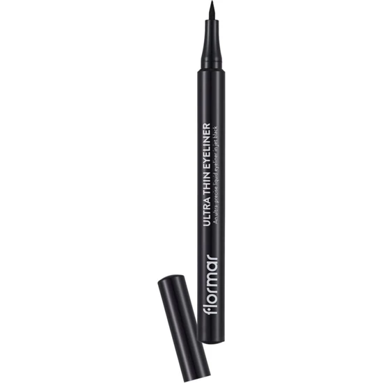 Flormar Ultra Ince Uçlu Likit Kalem Eyeliner (Siyah) - Ultra Thin Eyeliner - 001 Black - 8690604478