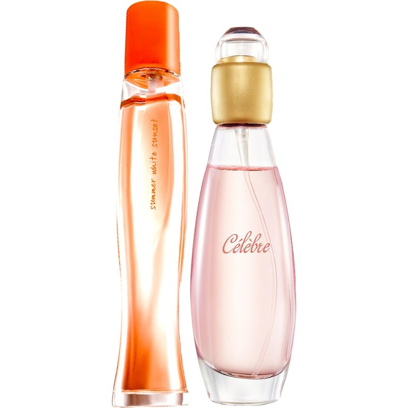 Avon Kadın Parfüm Seti 100 ml EDT Celebre ve Summer White Sunset Şık Hediyelik