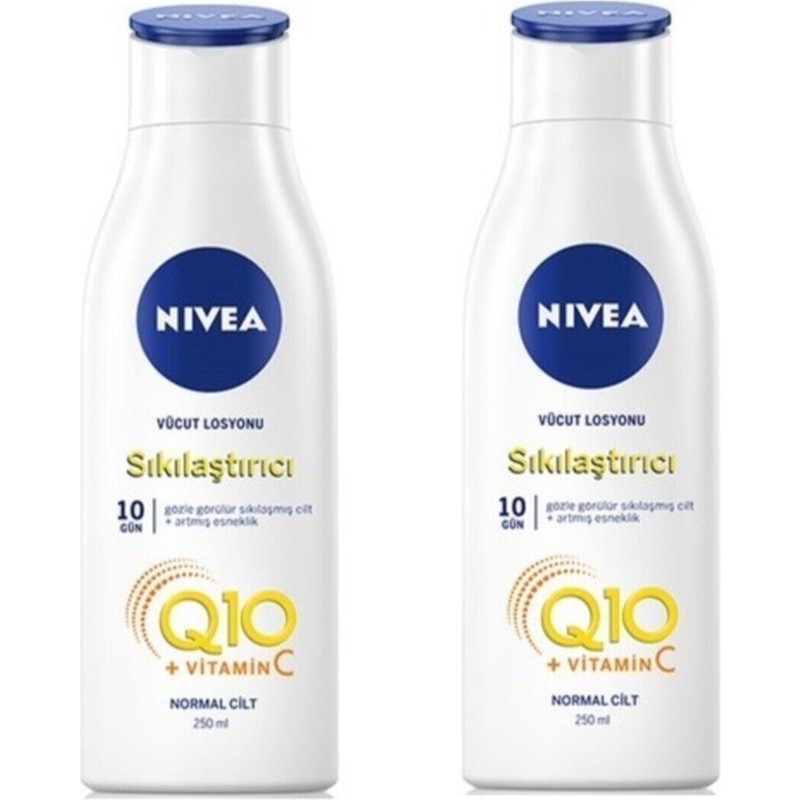 Nivea Q10 Esneklik Kırışık Sıkılaştırıcı Vücut Losyonu 2 Li Paket 250+250 ml