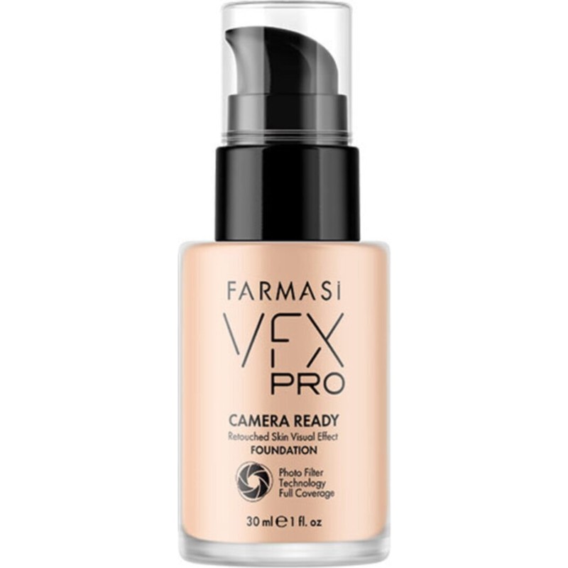 Farmasi Vfx Pro Fondöten 30 ml Bıscuıt Mat Görünüm ve Yağsız Formül ile Yüksek Kapatıcılık