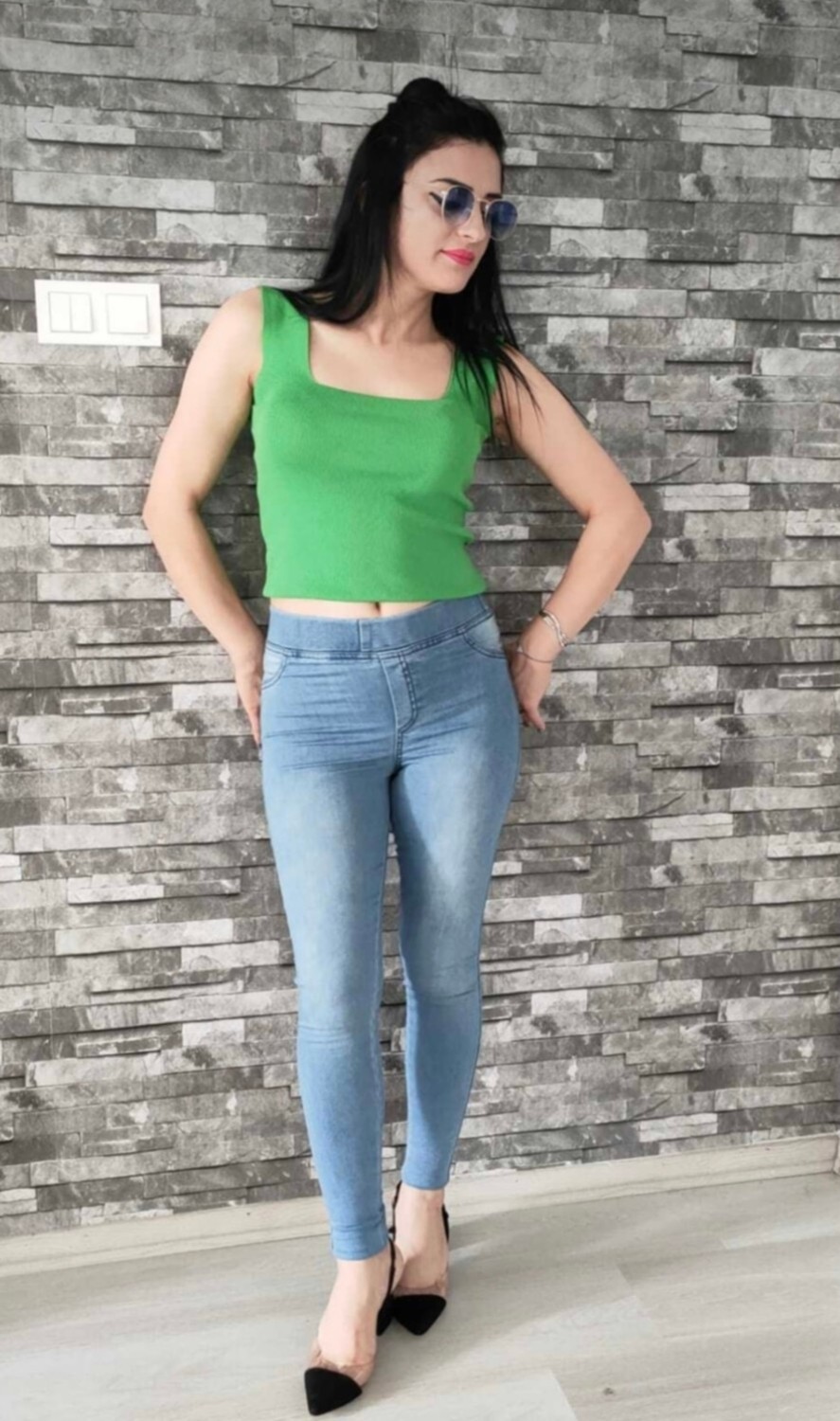 Moda Mark Real Kadın Kot Tayt Pantolon Beli Lastikli / Toparlayıcı /yüksek Bel /büyük-Küçük-Beden Konfor Kesim