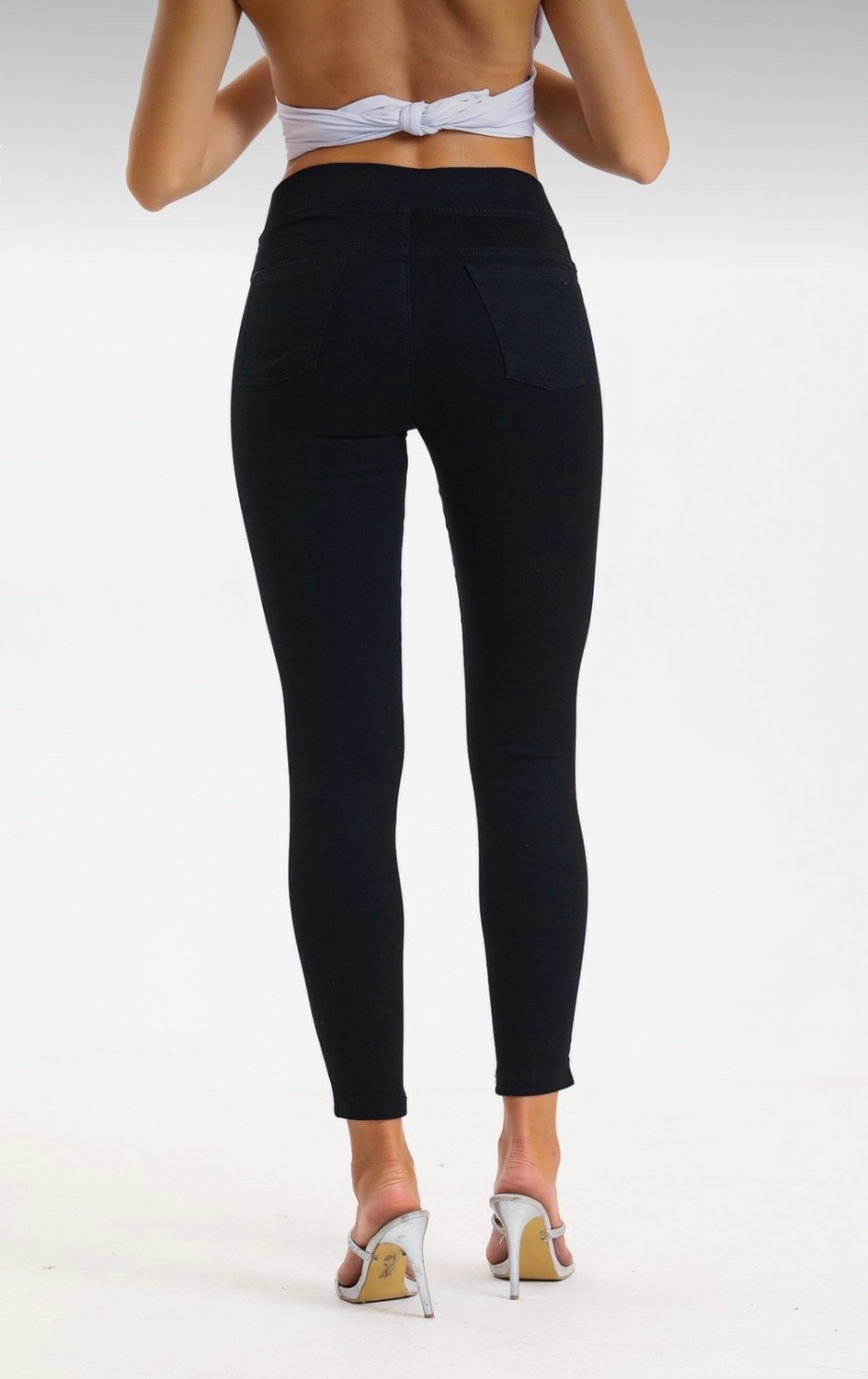 Moda Mark Real Kadın Kot Tayt Pantolon Beli Lastikli / Toparlayıcı /yüksek Bel /büyük-Küçük-Beden Konfor Kesim
