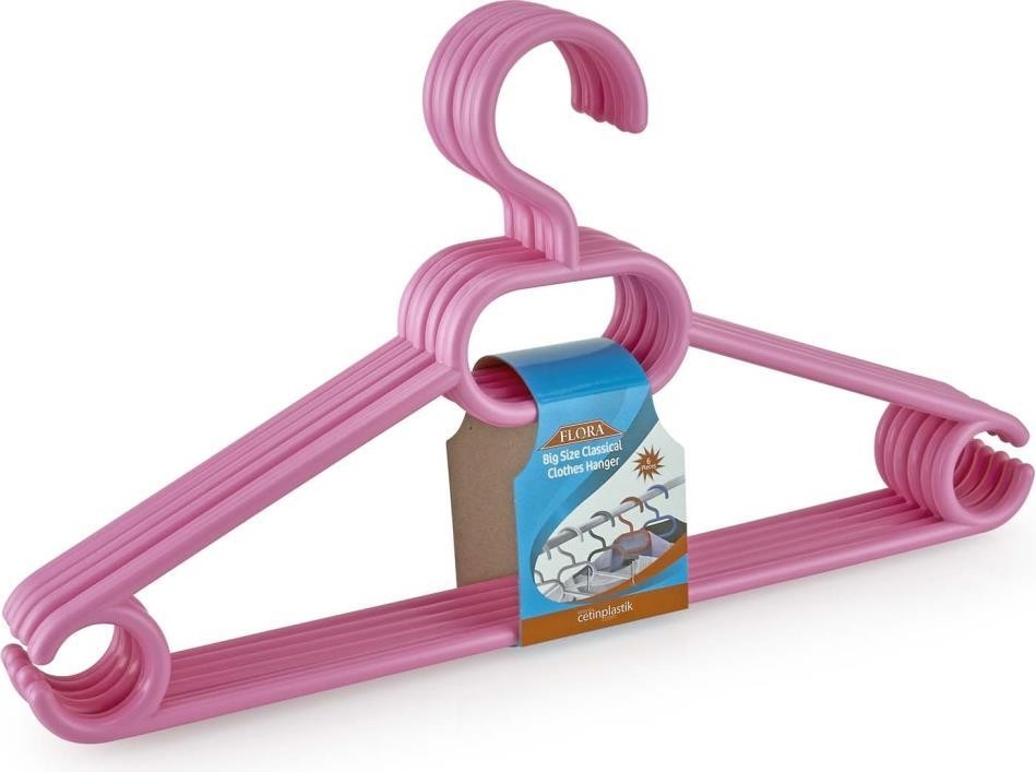 Flosoft Flora F316 Büyük Boy Klasik Askı 12'li, 40 cm görsel 5