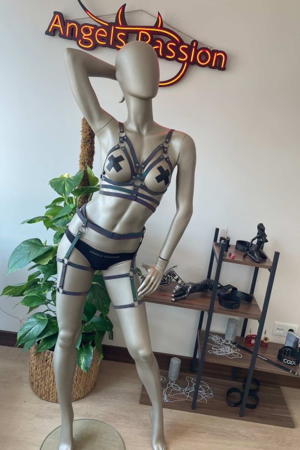 100100e Tik Tok Videoları Için Özel Reflektörlü Harness görsel 4
