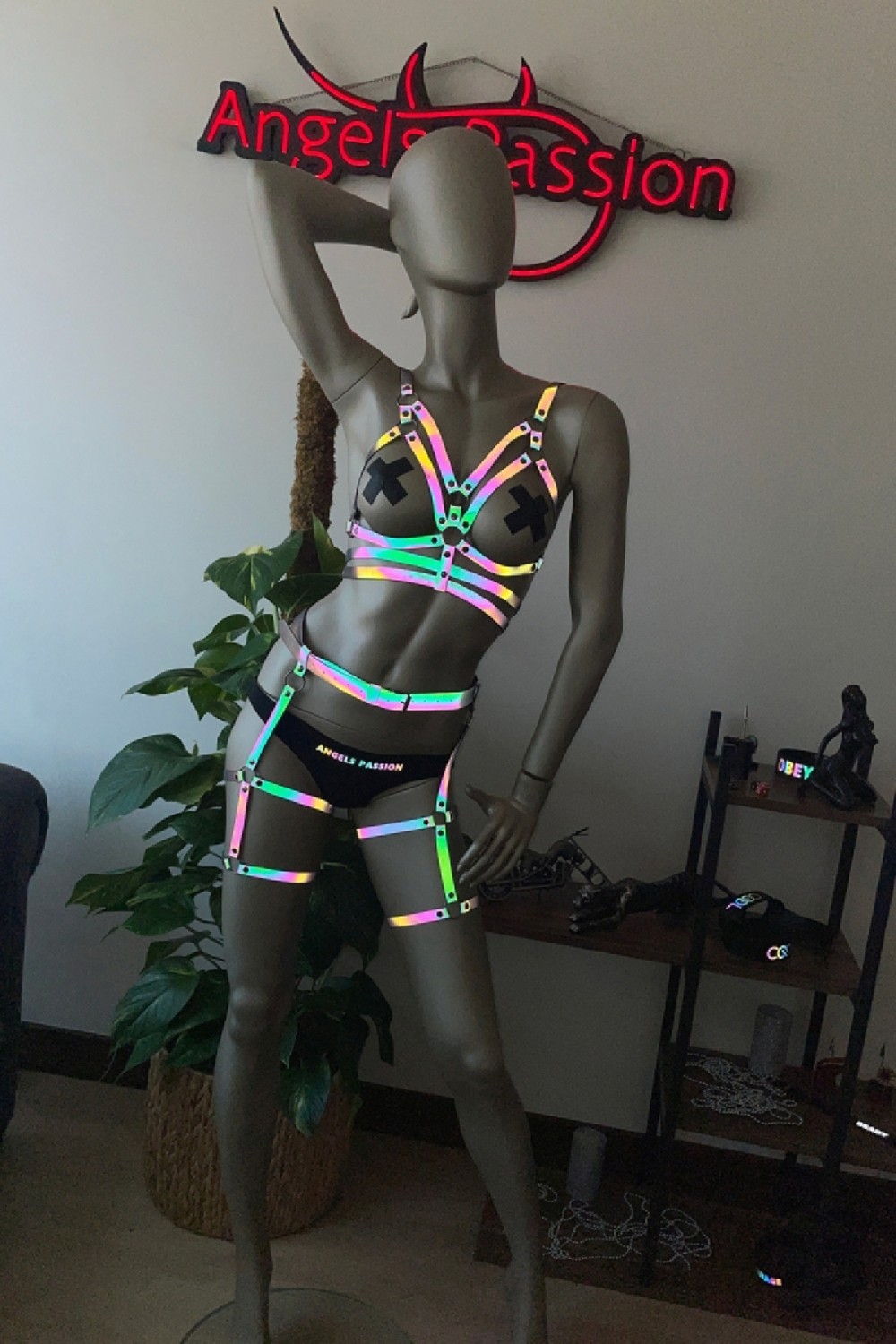 100100e Tik Tok Videoları Için Özel Reflektörlü Harness görsel 5
