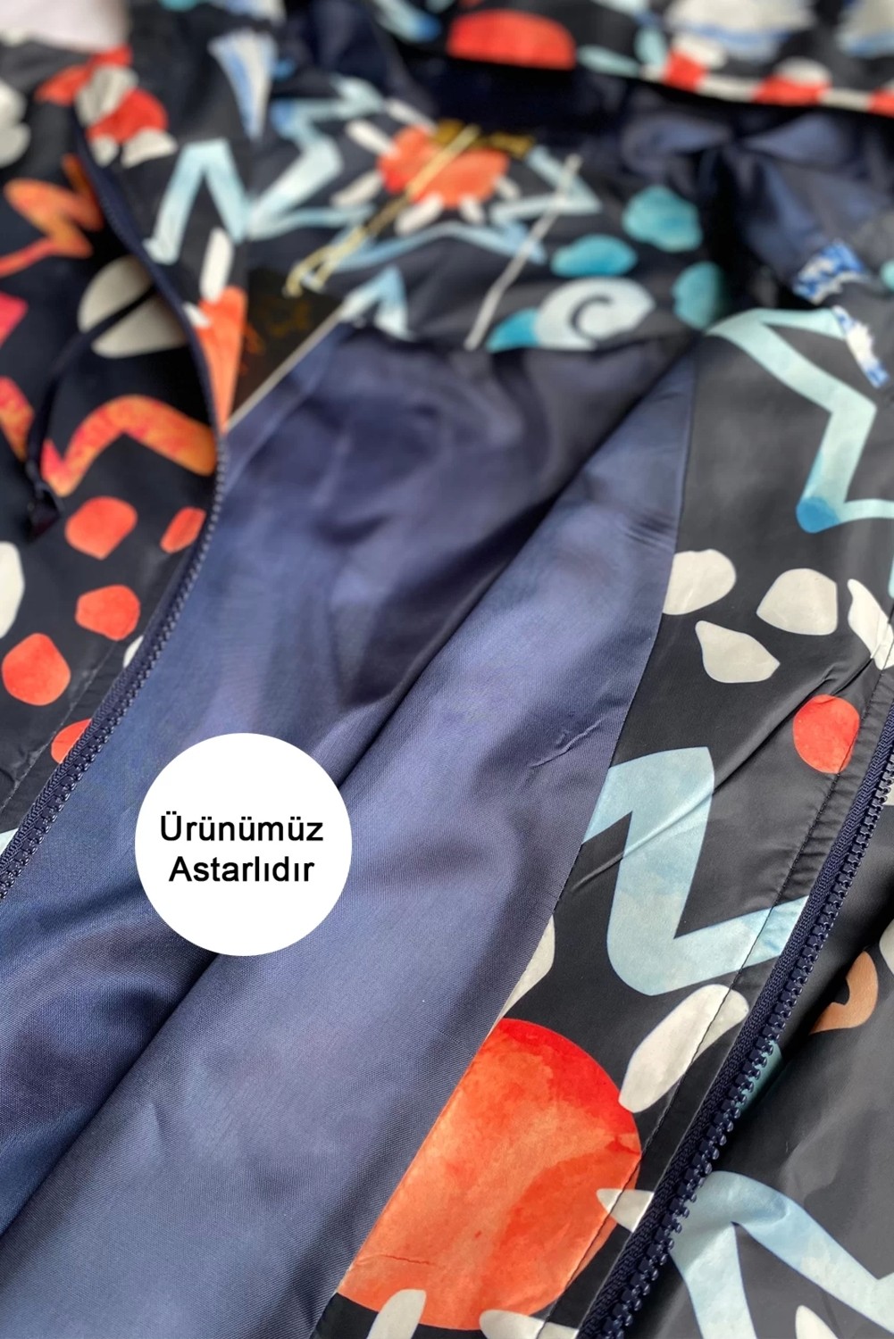 Lady Majestic Büyük Beden Kadın Su Geçirmez Astarlı Yağmurluk 1. Kalite Özel Tasarım görsel 4