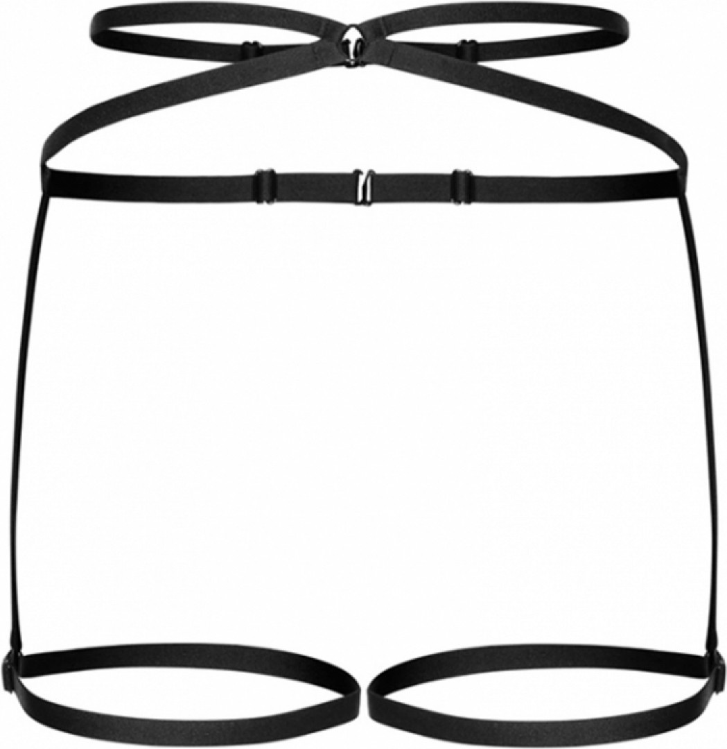 100100e Bel ve Bacak Sarmalı Seksi Harness görsel 5