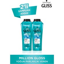 Gliss Million Gloss Yoğun Parlaklık Veren Şampuan 400 Ml 2'Li