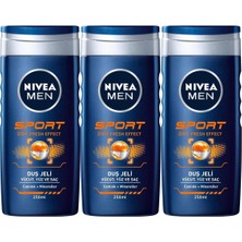 Nivea Nıvea Sport Erkek Banyo ve Duş Jeli 250 ml X3