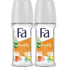 Fa Freshly Free 50 ml Salatalık & Kavun Roll-On x 2 Adet Alüminyum Tuzu ve Alkol İçermeyen Etkili Koruma