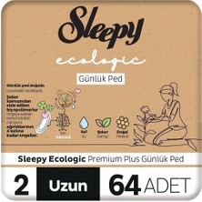 Sleepy Ecologic premium Plus Günlük Ped Uzun 64 Adet Ped