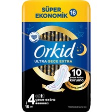 Orkid Süper Ekonomik Ultra Gece Extra 16 Ad. 4 Boy X 6 Paket