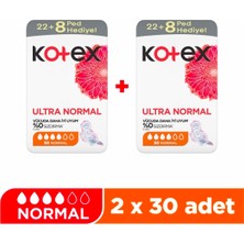 Kotex Ped Ultra Dev Ekonomik Normal 30'Lu X2