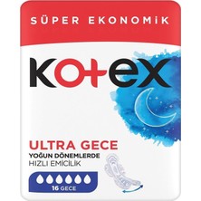 Kotex Ped Ultra Gece 16'Lı