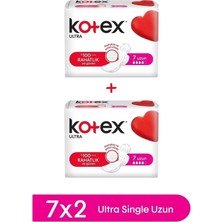 Kotex Ultra Single Uzun Ped 7'Li X 2