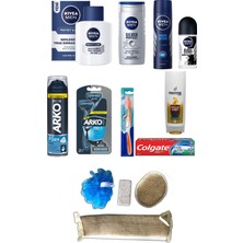 Nivea Erkek Cilt Bakım, Traş ve Banyo Seti 13 Parça - Damat Çeyizi Sandıksız