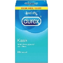 Durex Klasik Prezervatif 20'Li Prezervatif Avantaj Paketi
