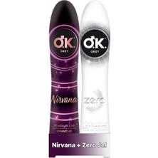 Okey Nirvana Uyarıcı Jel 100 Ml +Okey Zero Kayganlaştırıcı Jel 100 Ml