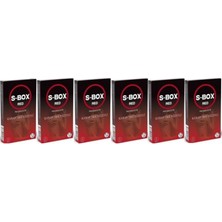 S-Box 6 Adet Kabartmalı Prezervatif Seti 12x6