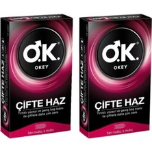 Okey Prezervatif Çifte Haz 10lu 2 Adet