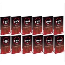 S-Box Red Kabartma Yüzeyli Prezervatif 12 Kutu Kondom