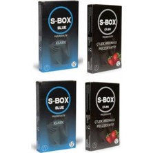 S-Box Prezervatif Seti Klasik 24 Lü + Çilek 24 Lü