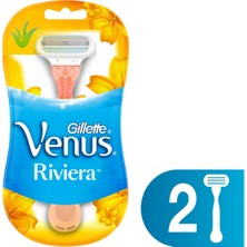 Gillette Venus Venus Riviera Kullan At Kadın Tıraş Bıçağı 2'Li