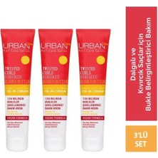 Urban Care Hibiscus & Shea Butter Vegan Durulanmayan Krem 3x175 ml Kıvırcık ve Dalgalı Saçlar İçin