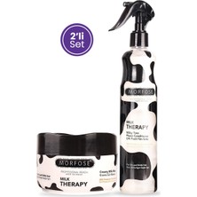 Morfose Milk Therapy Çift Fazlı Fön Sütü 400 ml Milk Therapy Maske 500 ml