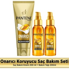 Pantene 3 Minute Miracle Saç Bakım Kremi 200 ml + 2'li Bakım Yağı