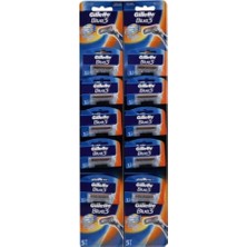 Gillette Blue 3 Tıraş Bıçağı 10'Lu Kartela Comfort