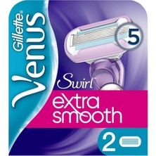 Gillette Venus Venüs Swirl Extra Smooth Kadın Tıraş Bıçağı 2'Li 7702018427635