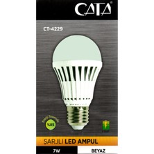 Cata Ct 4229 Şarjlı Led Ampul Beyaz