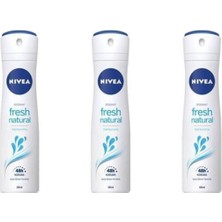Nivea Fresh Natural 150 ml X3 Adet Deo Spray 4005900155993-3