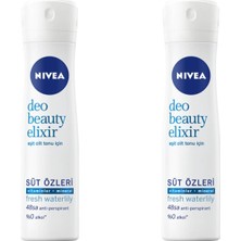 Nivea Deodorant Deo Beauty Elixir Süt Özleri Fresh Waterlily 2 Li