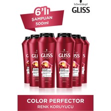 Gliss Color Perfector Renk Koruyucu Şampuan 500 Ml X 6 Adet