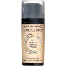 Max Factor Makyaj Bazı - Miracle Prep 3 In 1 Beauty Protect Primer Spf 30 Pa+++ 3614227917941