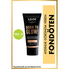 Nyx Fondöten - Born To Glow! Naturally Radiant Foundation 6 Vanilla 80089719034