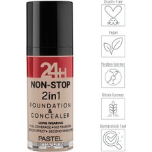 Pastel 24H Non-Stop 2ın1 Fondöten & Concealer 602