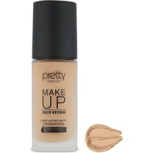 Pretty Beauty Make Up Skın Studıo Yüksek Kapatıcı Etkili Matte Fondöten No:2