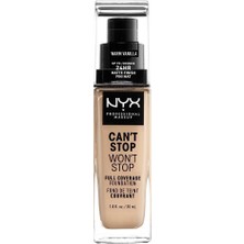 NYX Professional Makeup Nyx Fondöten - Can't Stop Won't Stop Full Coverage Foundation 6.3 Warm Vanilla