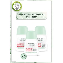 Garnier 3'lü Garnier Mineral Magnezyum Ultra Kuru Roll-On Kadın Deodorant Seti