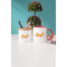 Hedizu Arkeologa Hediye Arkeolog Kırmızı Kupa Bardak Kalemlik