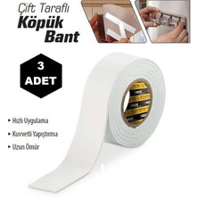 Greathings Çift Taraflı Köpük Bant 20mmx2m (3 Adet)