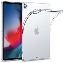 TEKNETSTORE Apple iPad Pro 12.9 M2 Çip 2022 Uyumlu Kılıf Şeffaf Yumuşak Silikon Süper Tablet Kılıfı