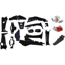 Motosvn Mondıal Kh-Mfh-Mfm Kaporta Seti Far Stop Dahil  Siyah