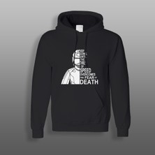 Yeles Fear Death Motorcu Sweatshirt Siyah