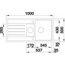 Blanco Legra 6 S Kahverengi Tezgah Üstü Eviye -522212