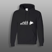 Yeles Evolution V2 Motorcu Sweatshirt Siyah